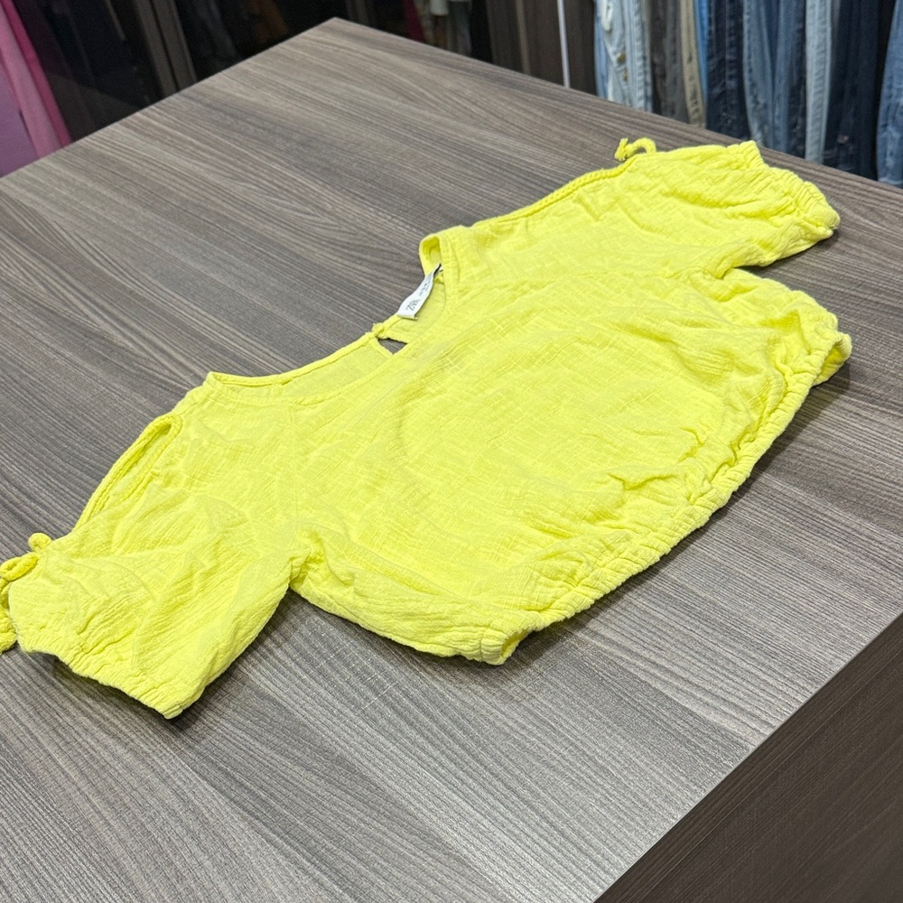 Zara Kids Bright Yellow Tank Top
